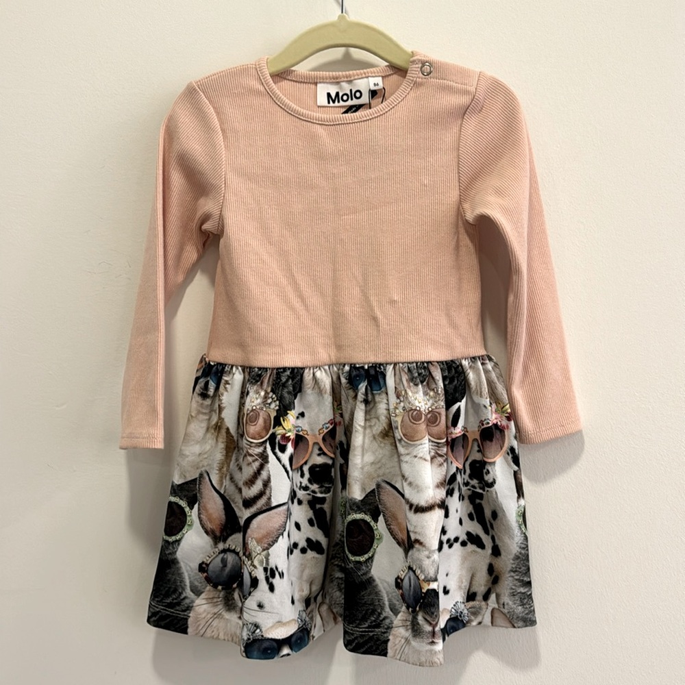 Molo toddler dress size 86.
